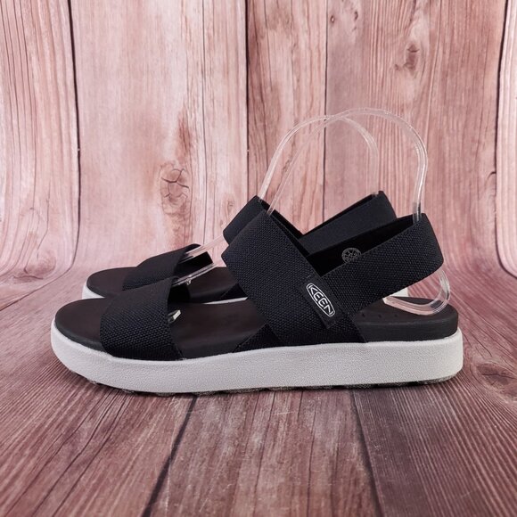 Keen Womens Size 9 Elle Backstrap Sandals lack Casual Comfort Slingback 1022620 - Picture 2 of 14